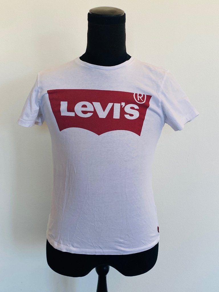 Wit  shirt maat 164, Ophalen of Verzenden, Zo goed als nieuw, Shirt of Longsleeve, Levi's