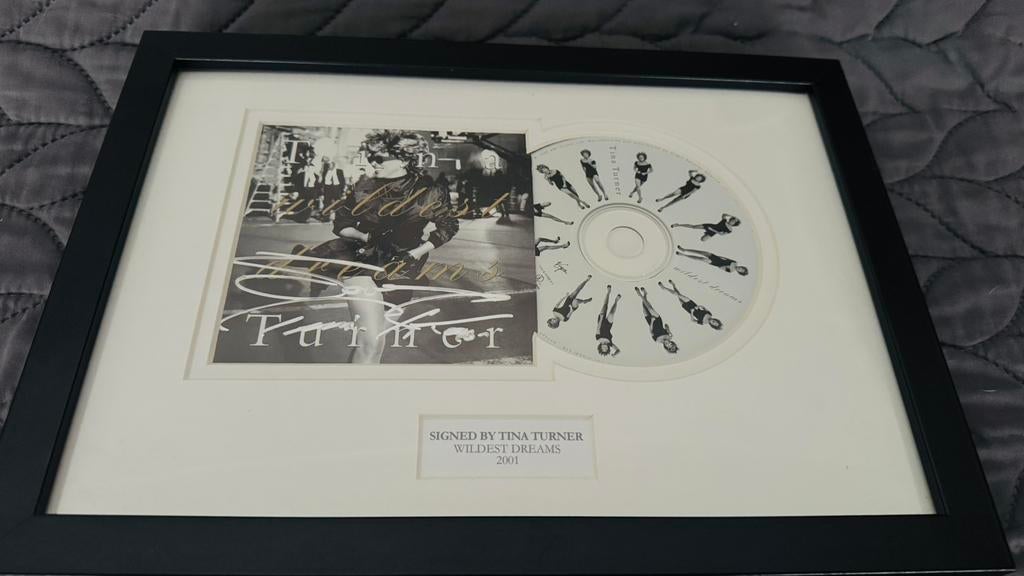 Originele handtekening Tina Turner, Verzamelen, Ophalen of Verzenden, Zo goed als nieuw, Cd of Plaat, Gesigneerd