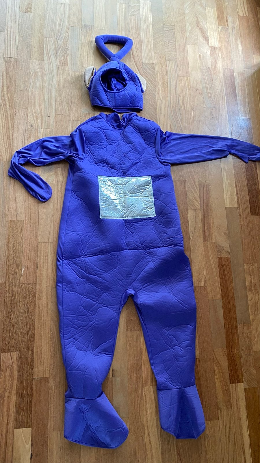 Carnavalskleding set: Teletubbie, Lederhose, Mayonaise, Ophalen, Gebruikt, Pak of Jurk