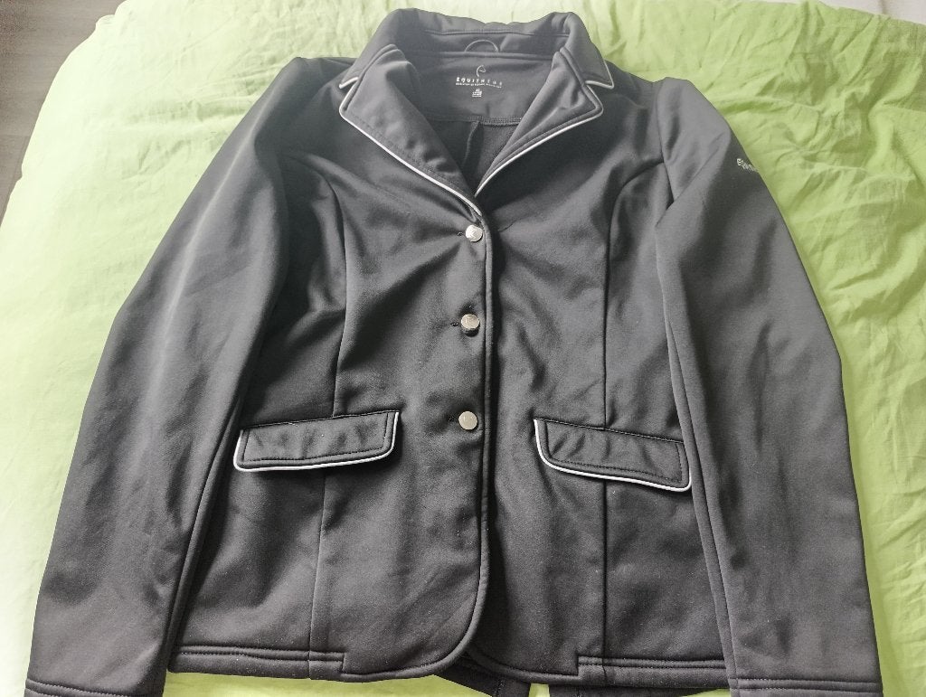 Te koop, Zwarte Wedstrijd jas, L, Ophalen of Verzenden, Zo goed als nieuw, Equestrian Stockholm
