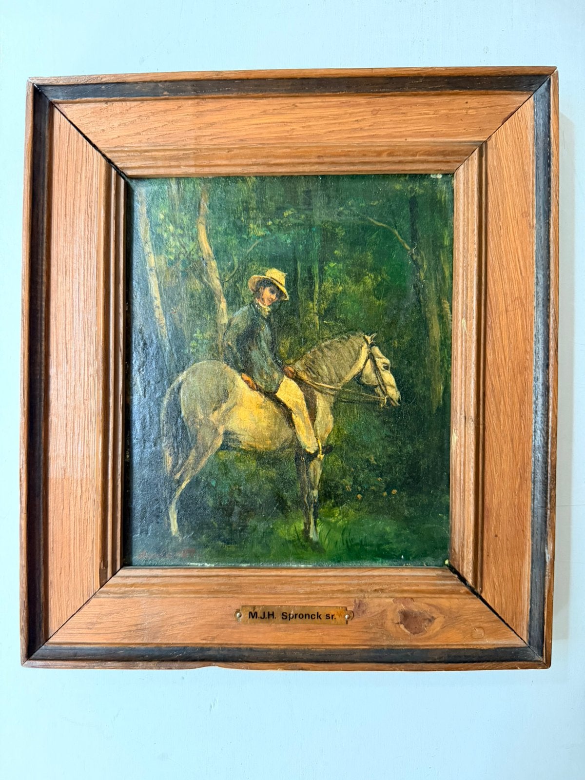 Old 1930 Dutch  Painting, by M.J.H. Spronck sr., Ophalen of Verzenden
