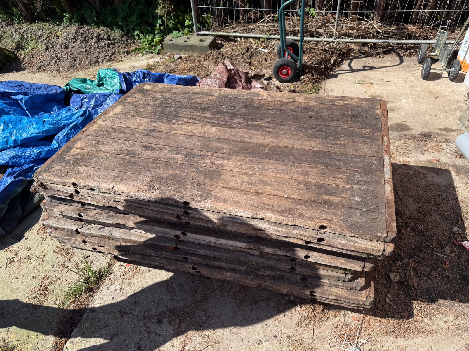 Steenschotten te koop, Ophalen, Gebruikt, Hout