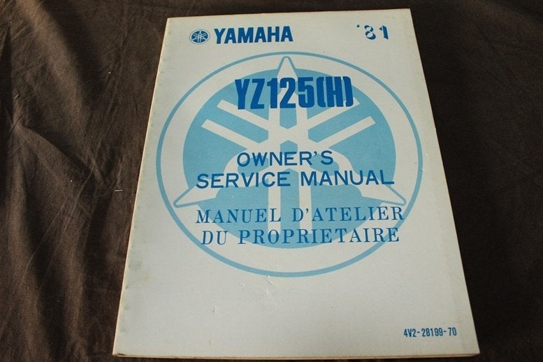 Yamaha YZ125 H 1981 motorcycle owner's / service manual, Ophalen of Verzenden, Yamaha