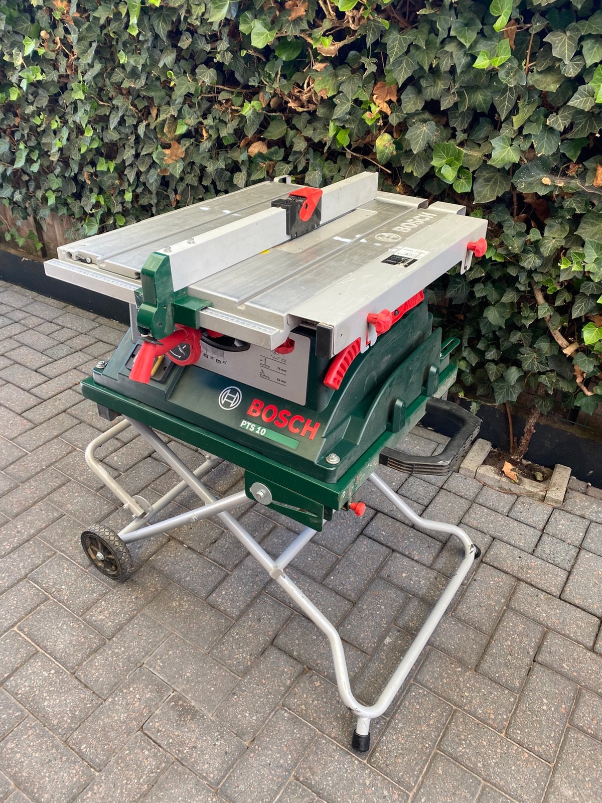 Bosch pts10 zaagtafel, inklapbaar/mobiel, Ophalen, Gebruikt, Cirkelzaag, 30 tot 70 mm