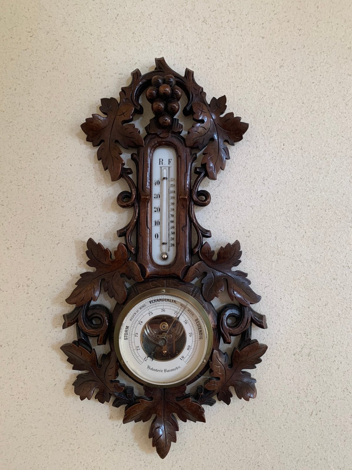 Antieke barometer, Ophalen of Verzenden, Gebruikt
