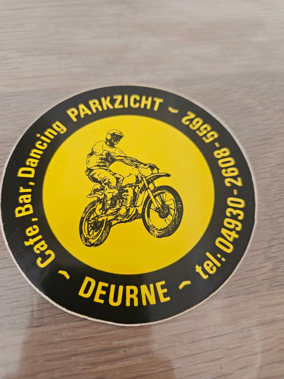 motorcross Deurne sticker, Ophalen of Verzenden, Zo goed als nieuw