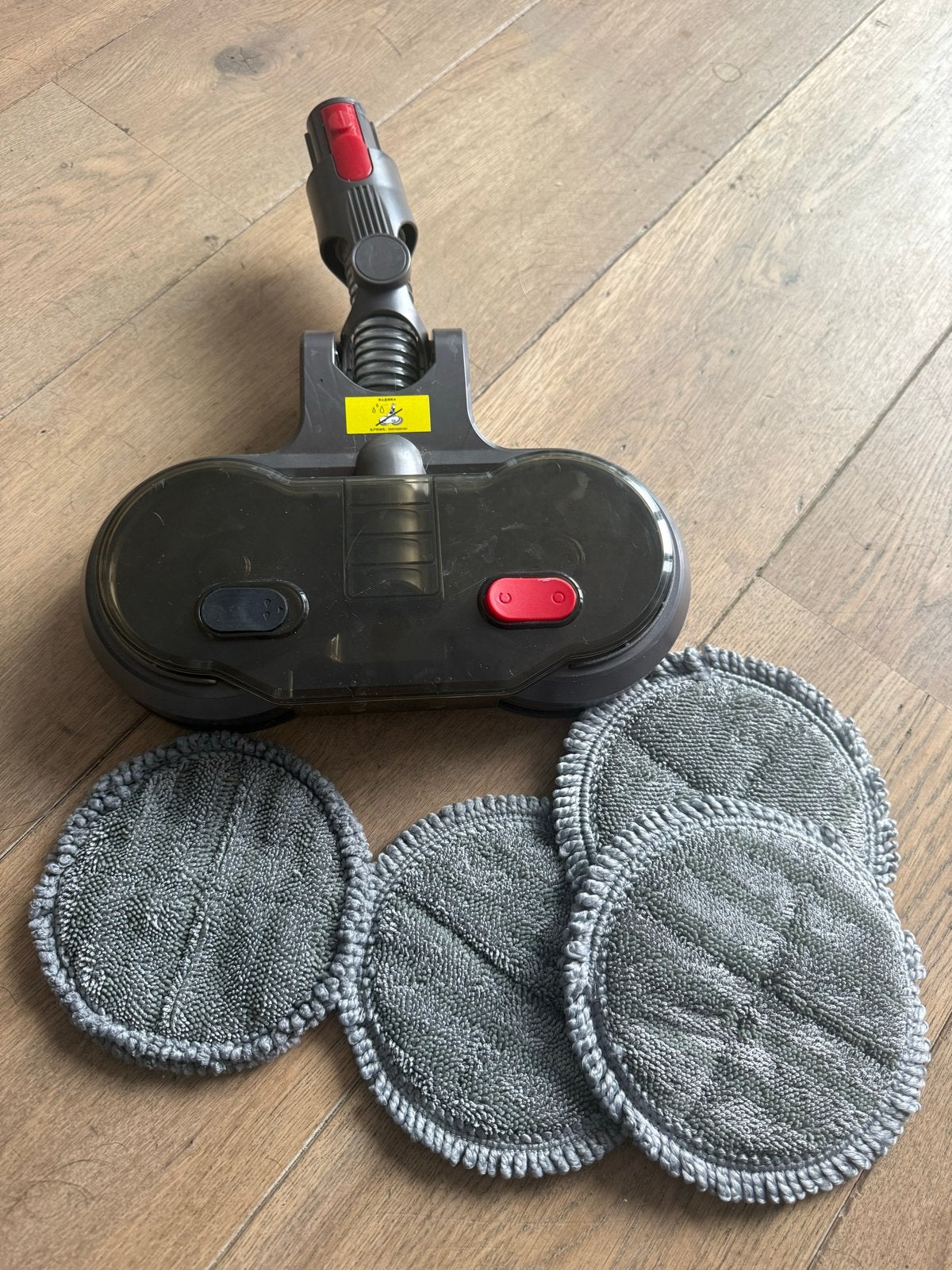 Nep Dyson dweilopzetstuk met 4 dweildoeken, Gebruikt, Dweilfunctie, Ophalen of Verzenden, Dyson