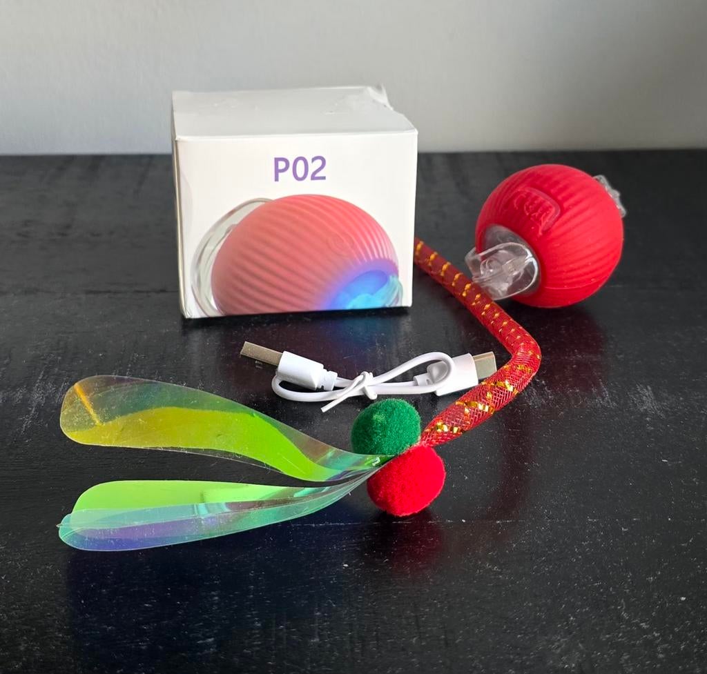 Interactieve Kattenbal USB Oplaadbaar Automatisch, Dieren en Toebehoren, Kattenspeelgoed, Nieuw, Ophalen of Verzenden