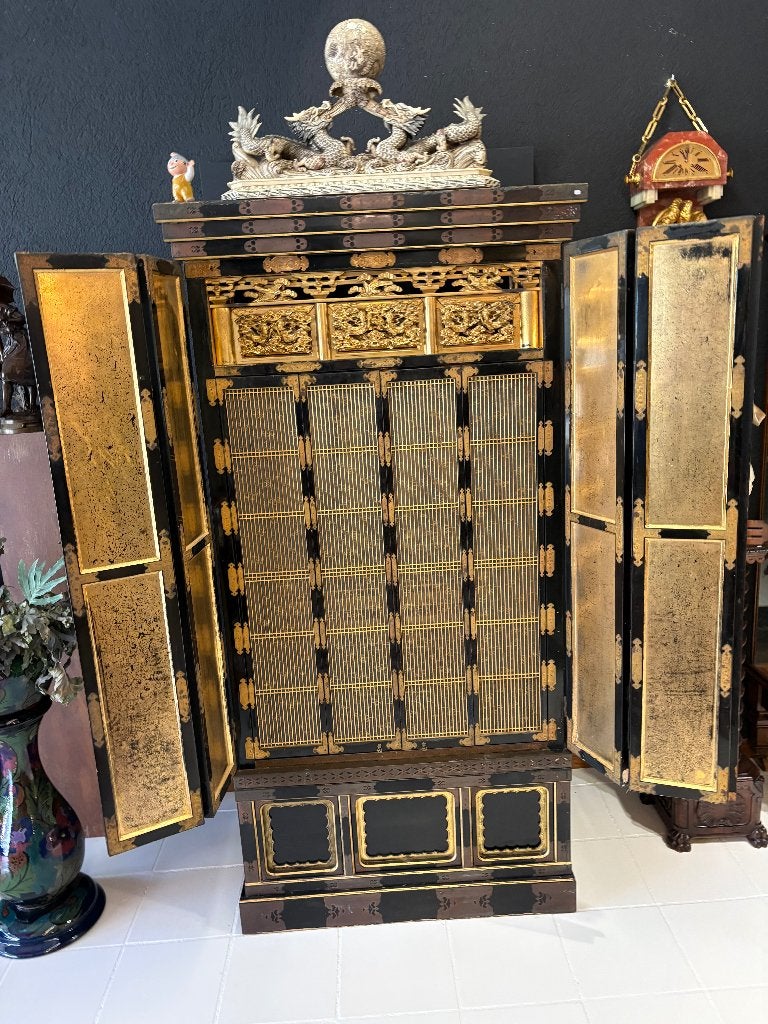 Antieke Japanse Butsudan – boeddhistisch huisaltaar Meiji, Antiek en Kunst, Ophalen