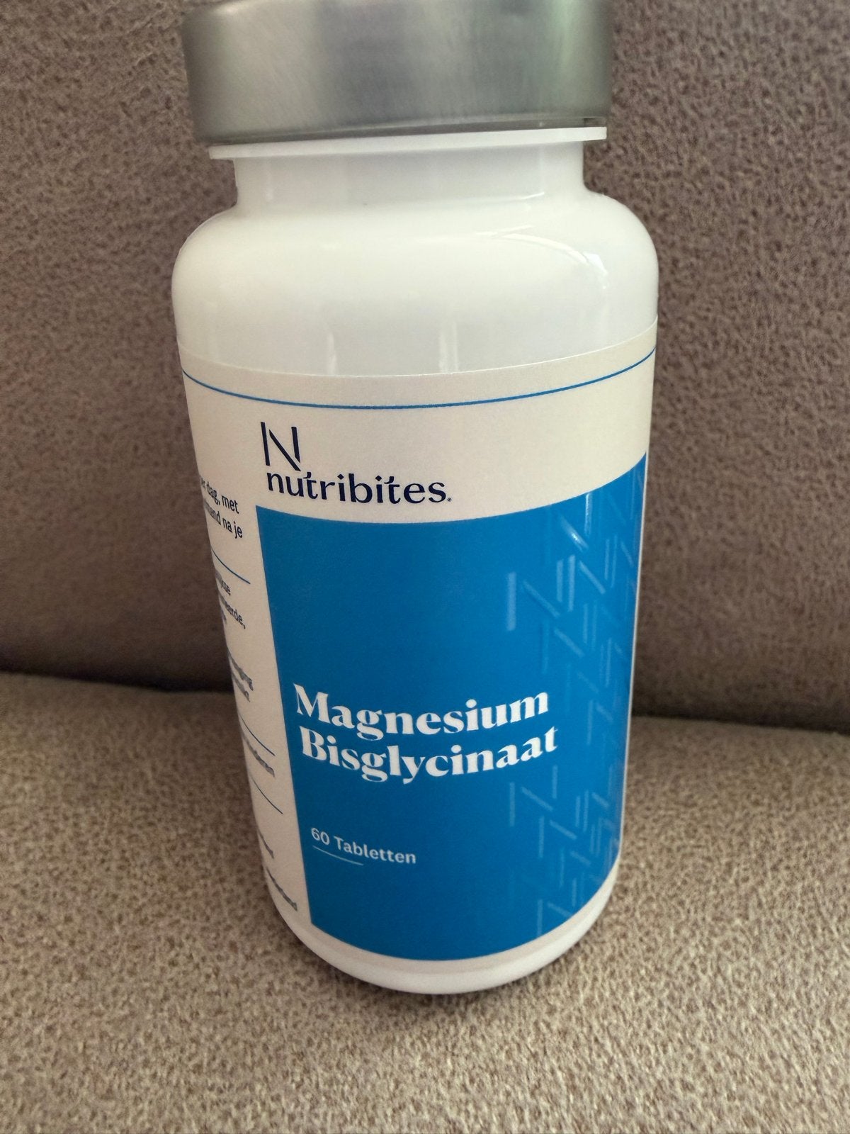 Nutribites Magnesium Bisglycinaat - 60 Tabletten, Ophalen of Verzenden, Nieuw, Poeder of Drank