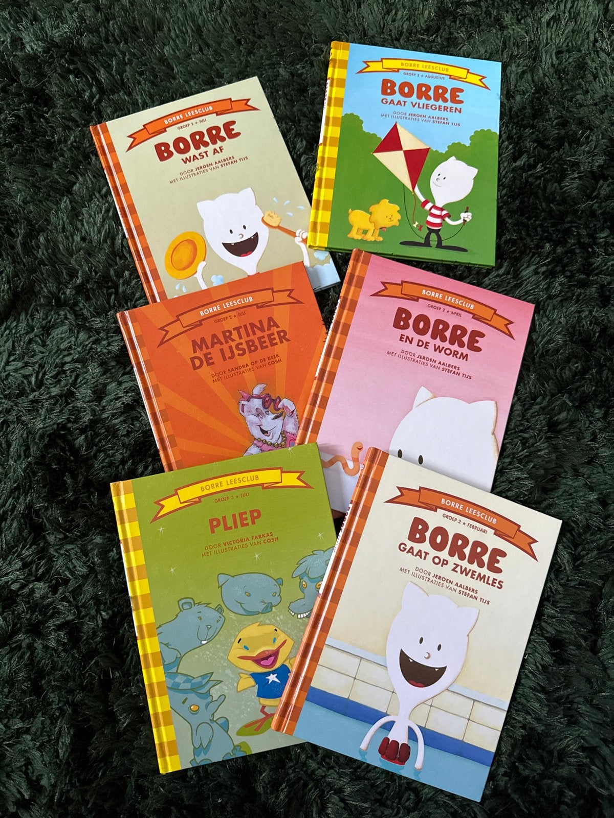 Borre Leesclub Boeken -  Set (6 boeken), Ophalen, Zo goed als nieuw, Fictie algemeen