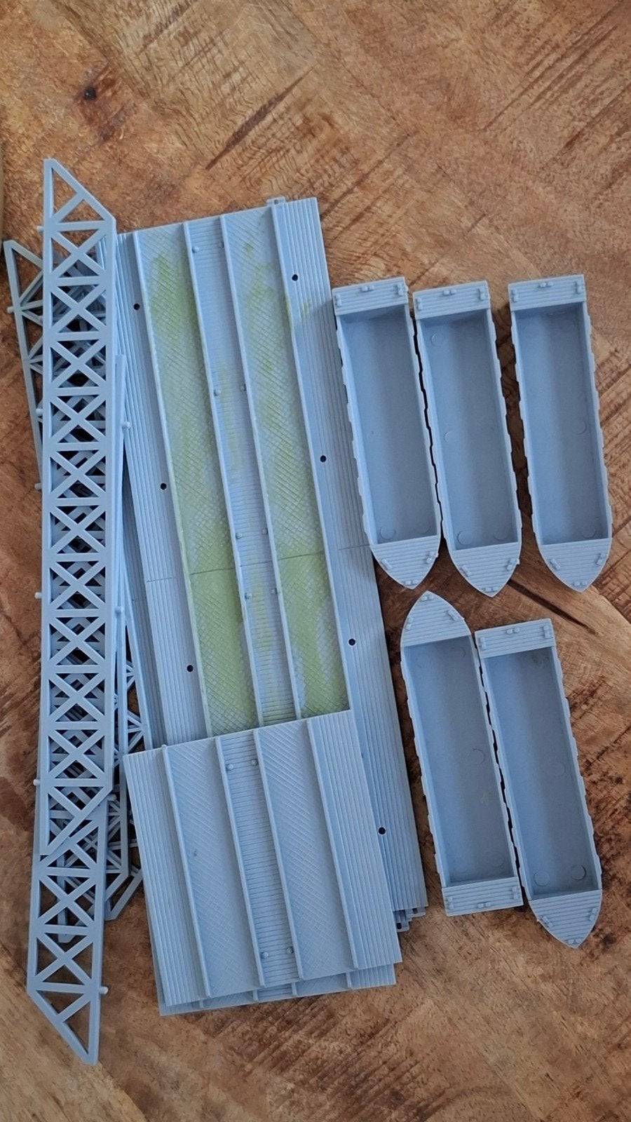 Modelbouw brug en schepen - Schaalmodel, Verzenden, Gebruikt, 1:144 of kleiner