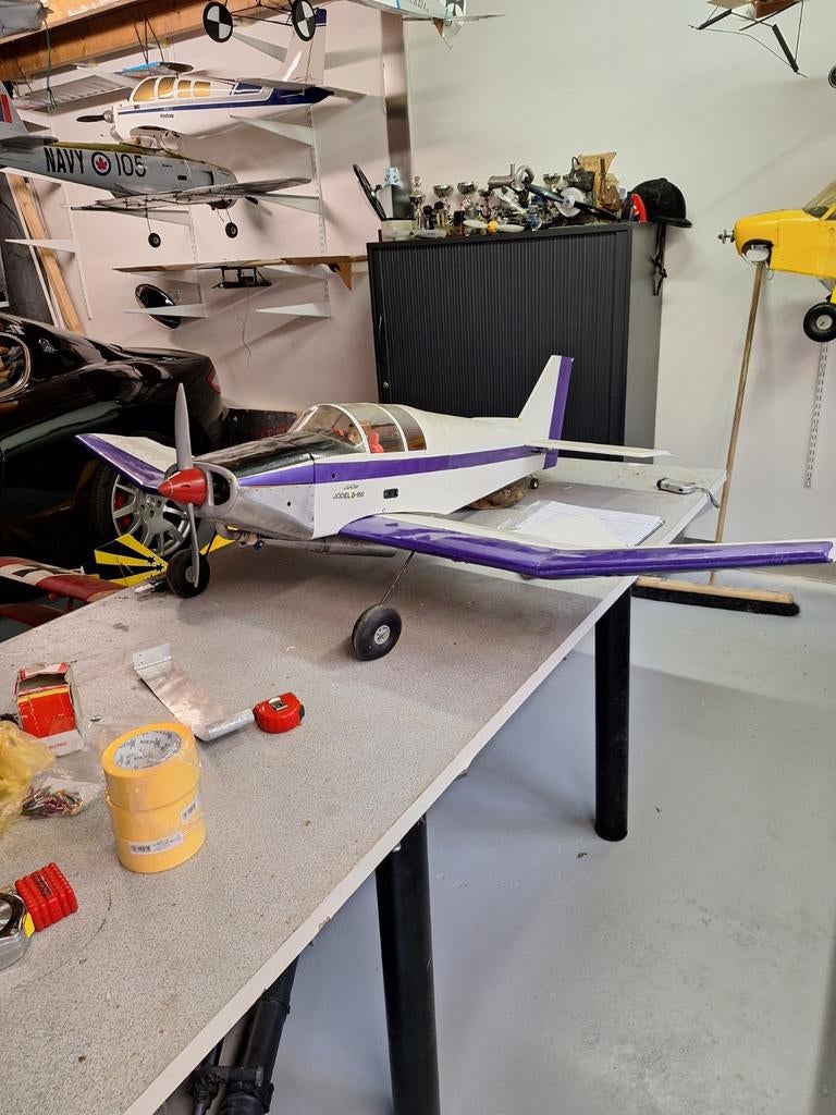 Jodel Robin RC Vliegtuig met 15cc OS Max Motor en Servo's, Ophalen of Verzenden
