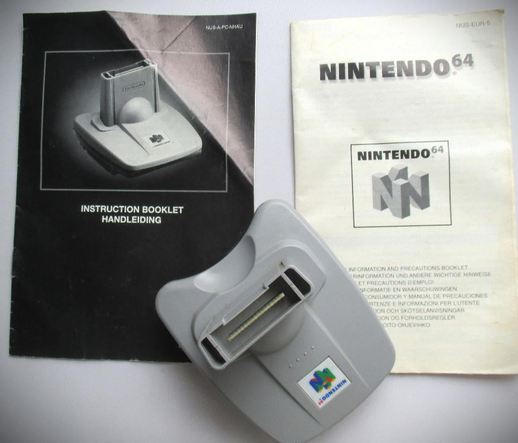 Nintendo 64 Transfer Pak~+ handleiding~Model No NUS-019, Spelcomputers en Games, Spelcomputers | Nintendo 64, Ophalen of Verzenden