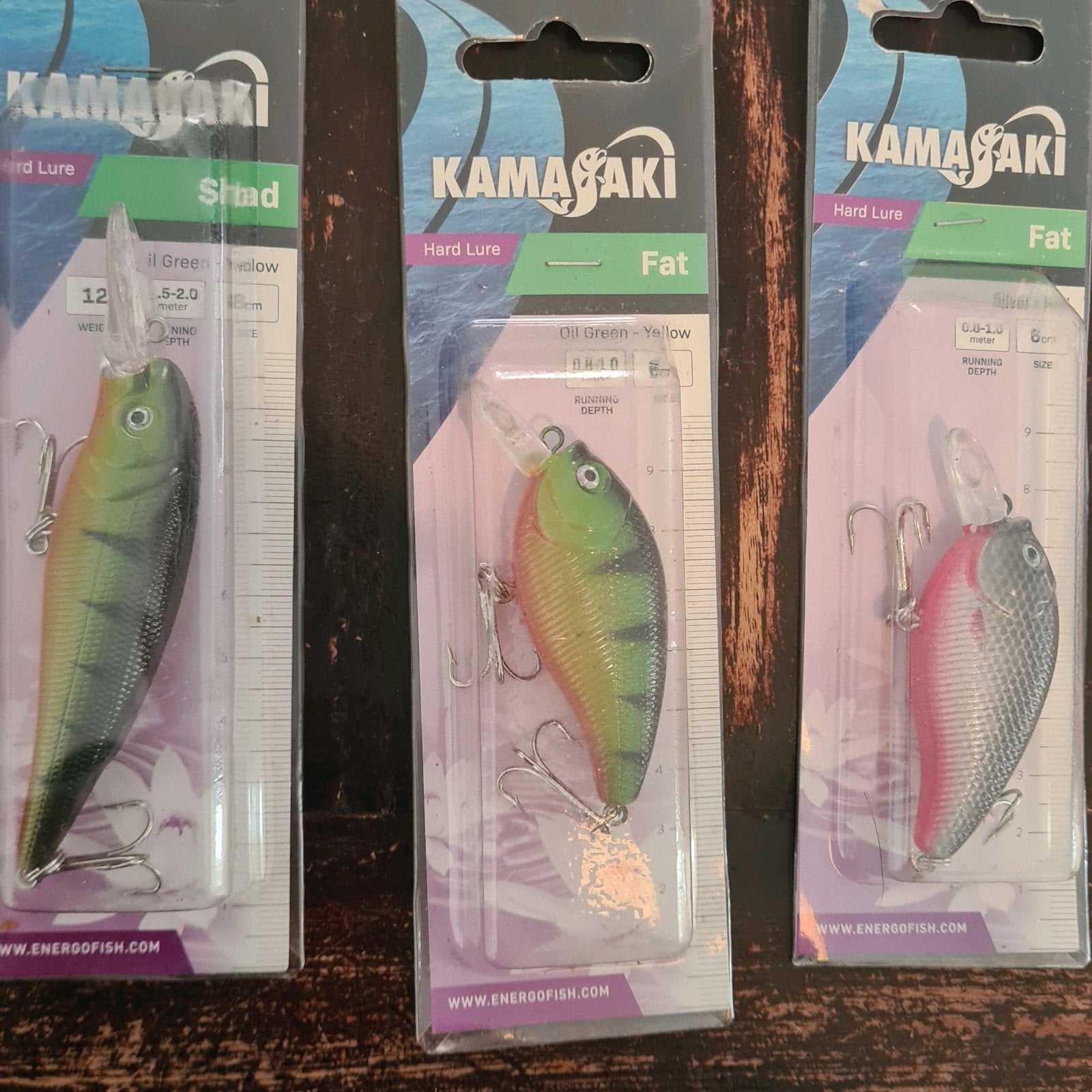 8x Kamasaki hard lures / pluggen, Nieuw, Ophalen of Verzenden, Kamasaki, Kunstaas