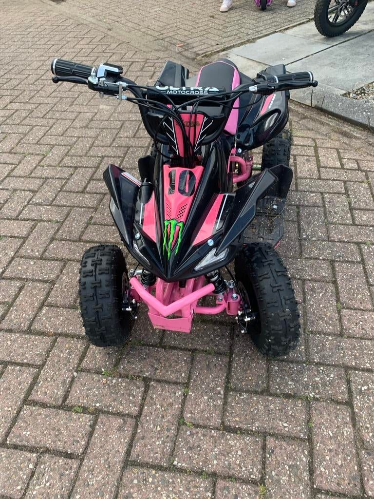 Roze/Zwarte Kinder Quad - Elektrisch, Ophalen, Zo goed als nieuw