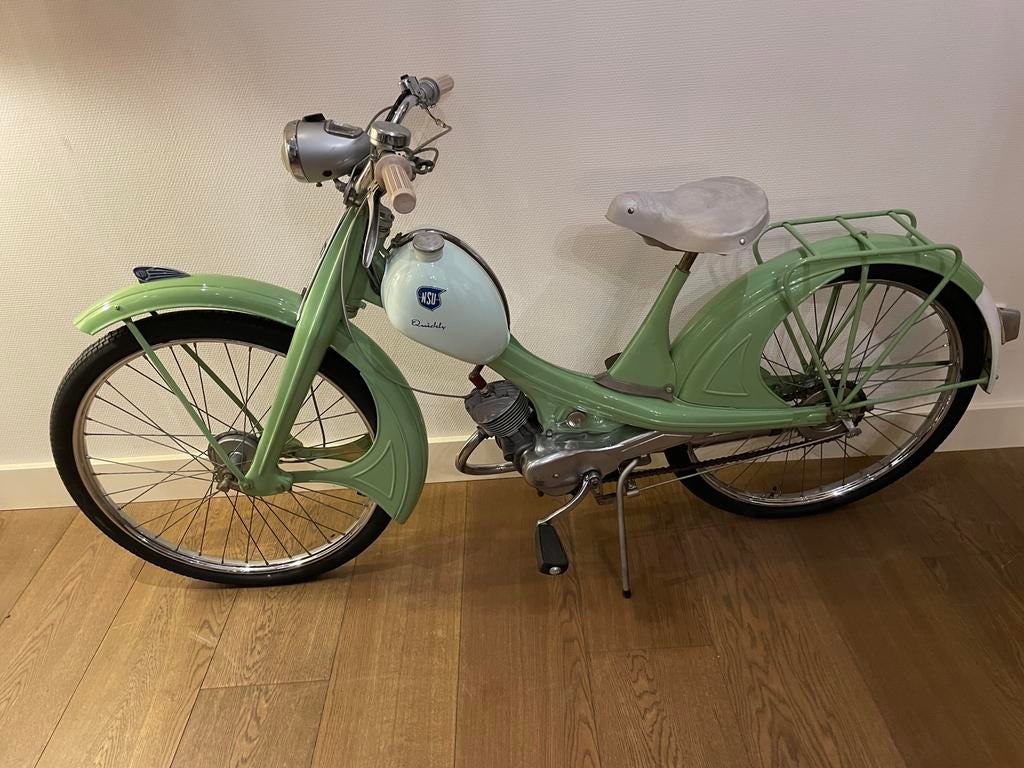 NSU Quickly bromfiets Dames en Heren model, 7671cm, Maximaal 45 km/u, Nsu, 3 versnellingen