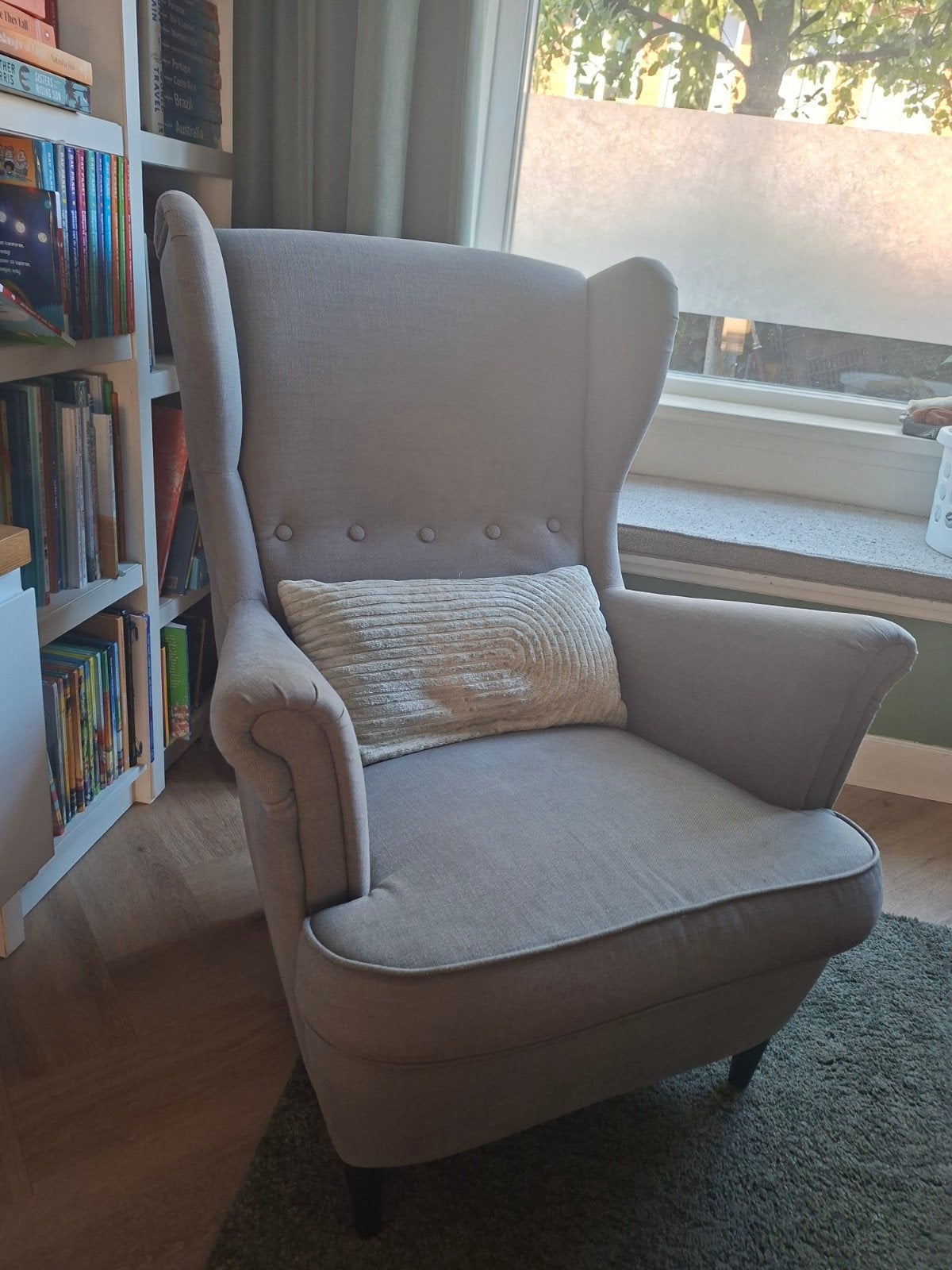 Ikea Strandmon Oorfauteuil - Comfortabele Fauteuil, Huis en Inrichting, Fauteuils, Ophalen, Gebruikt, 75 tot 100 cm, Klassiek, Tijdloos