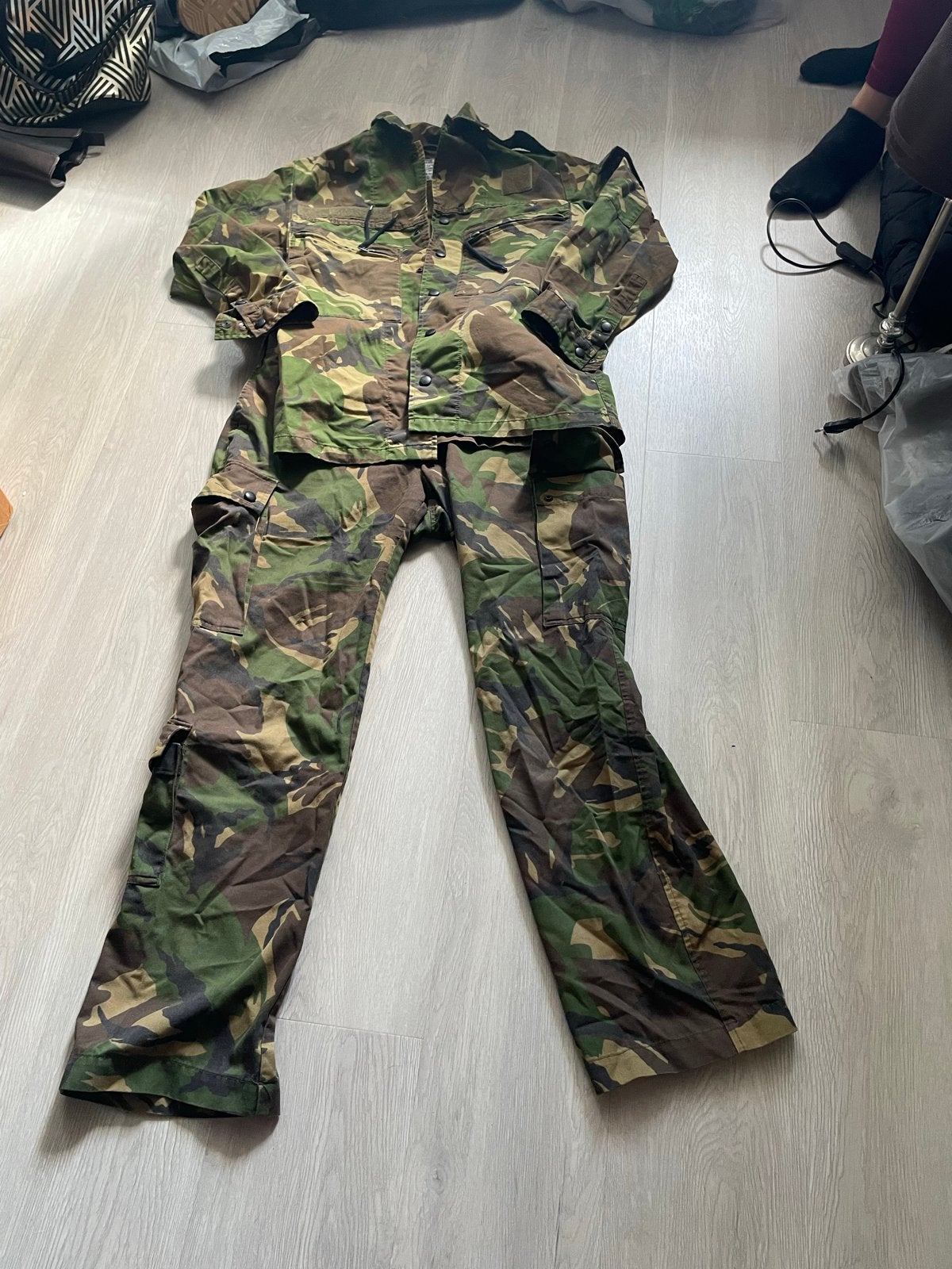 Legerpak camouflage broek en jas maat 38, Ophalen of Verzenden, Zo goed als nieuw