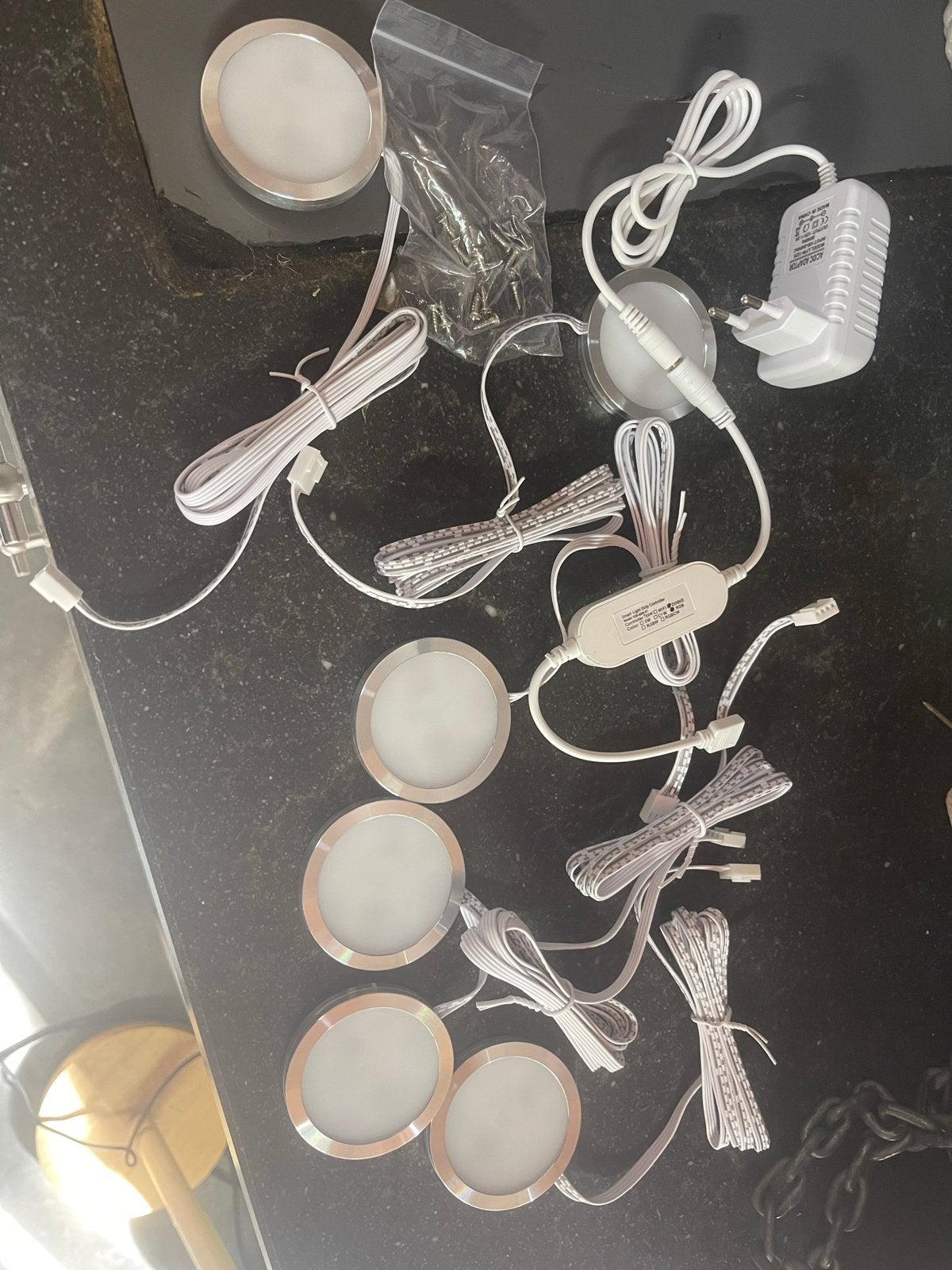 LED Puck Lampen Set - Nieuw, Ophalen of Verzenden, Nieuw, Kunststof, Wit