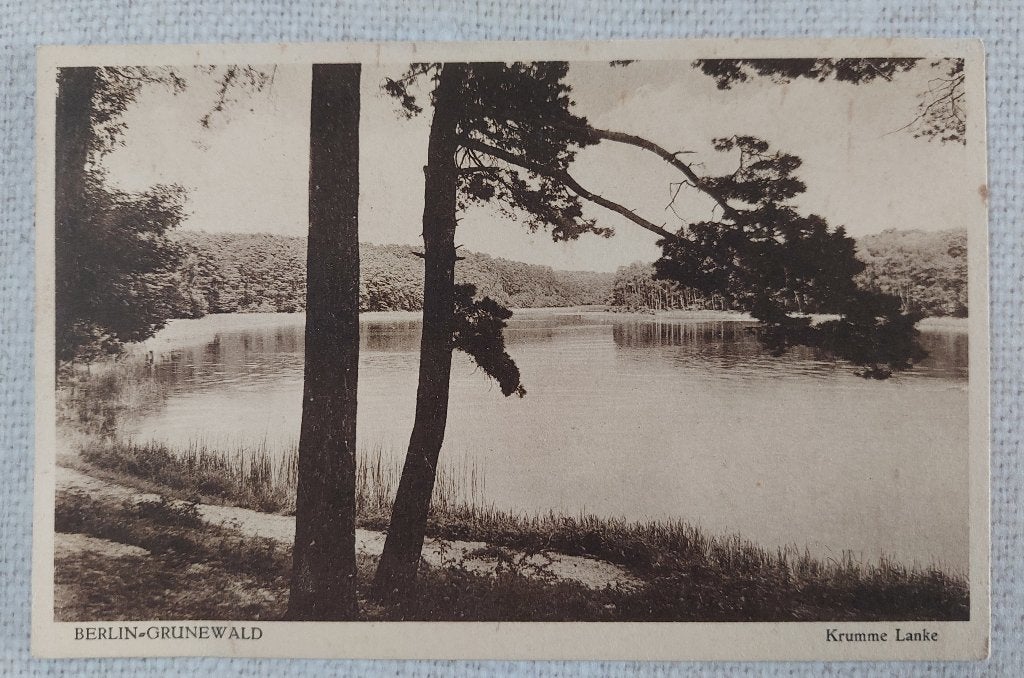 Oude ansichtkaart Duitse Rijk: Berlin Grune Wald, Verzamelen, Ophalen of Verzenden, 1920 tot 1940, Gelopen, Duitsland