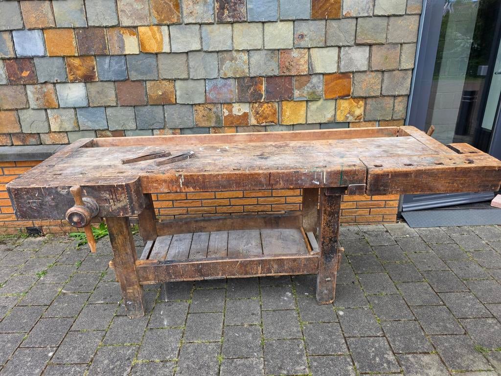 Houten Werkbank, Ophalen, Gebruikt