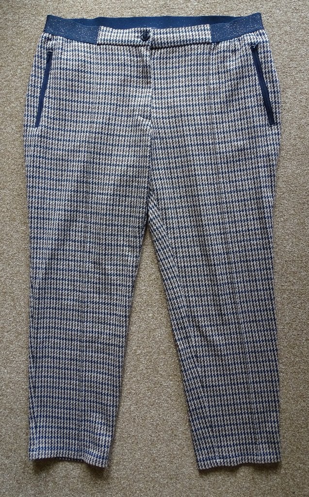 STIJLVOLLE BROEK van RABE – MAAT 46 – BRUIN GEMÊLEERD, Rabe, Bruin, Maat 46/48 (XL) of groter, Nieuw