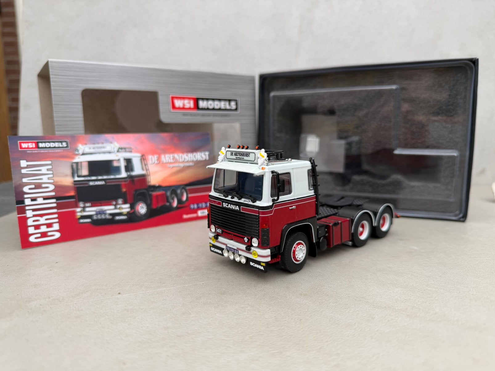 1/50 Wsi Scania 1 6x2 de arendshorst va-4, Hobby en Vrije tijd, Ophalen of Verzenden, Nieuw, Bus of Vrachtwagen, Wsi