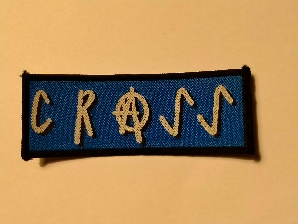 Crass Cross vintage punk muziek logo patch embleem 1, Ophalen of Verzenden, Nieuw, Kleding