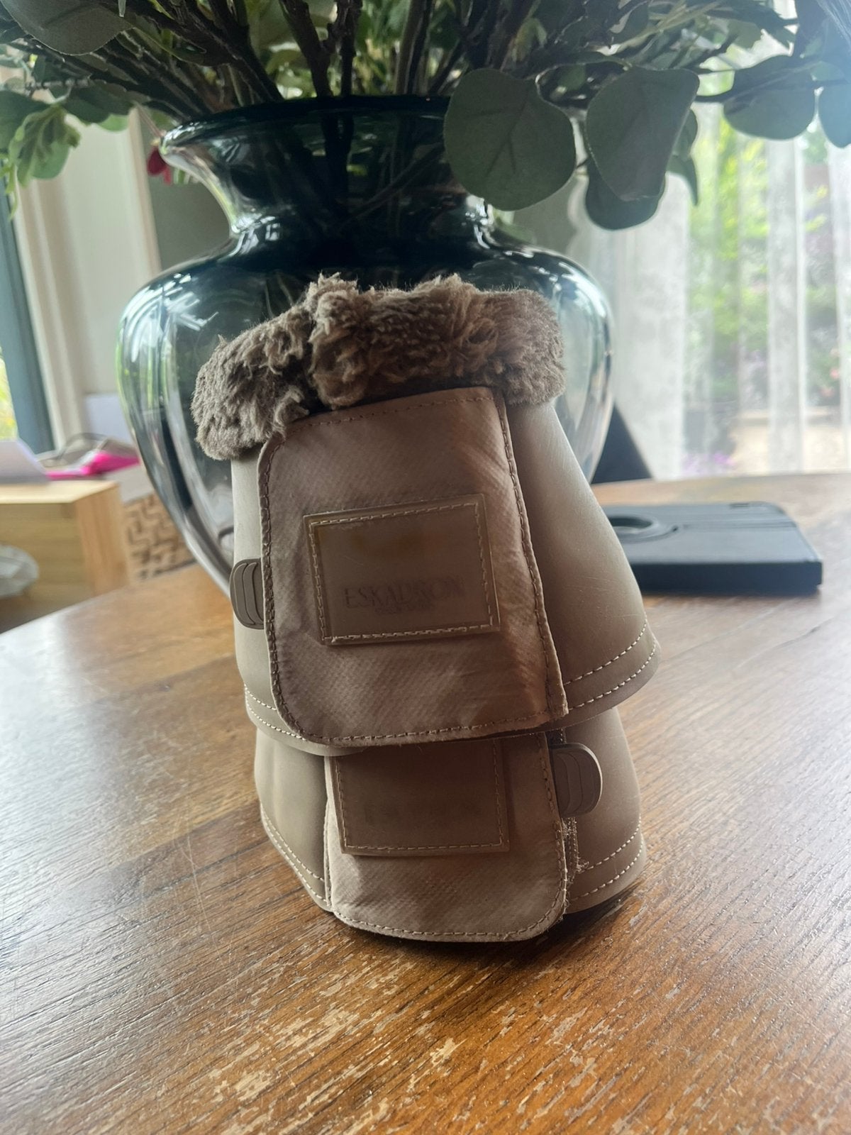 Eskadron springschoenen+beenbeschermers, Ophalen of Verzenden, Gebruikt, Rijden