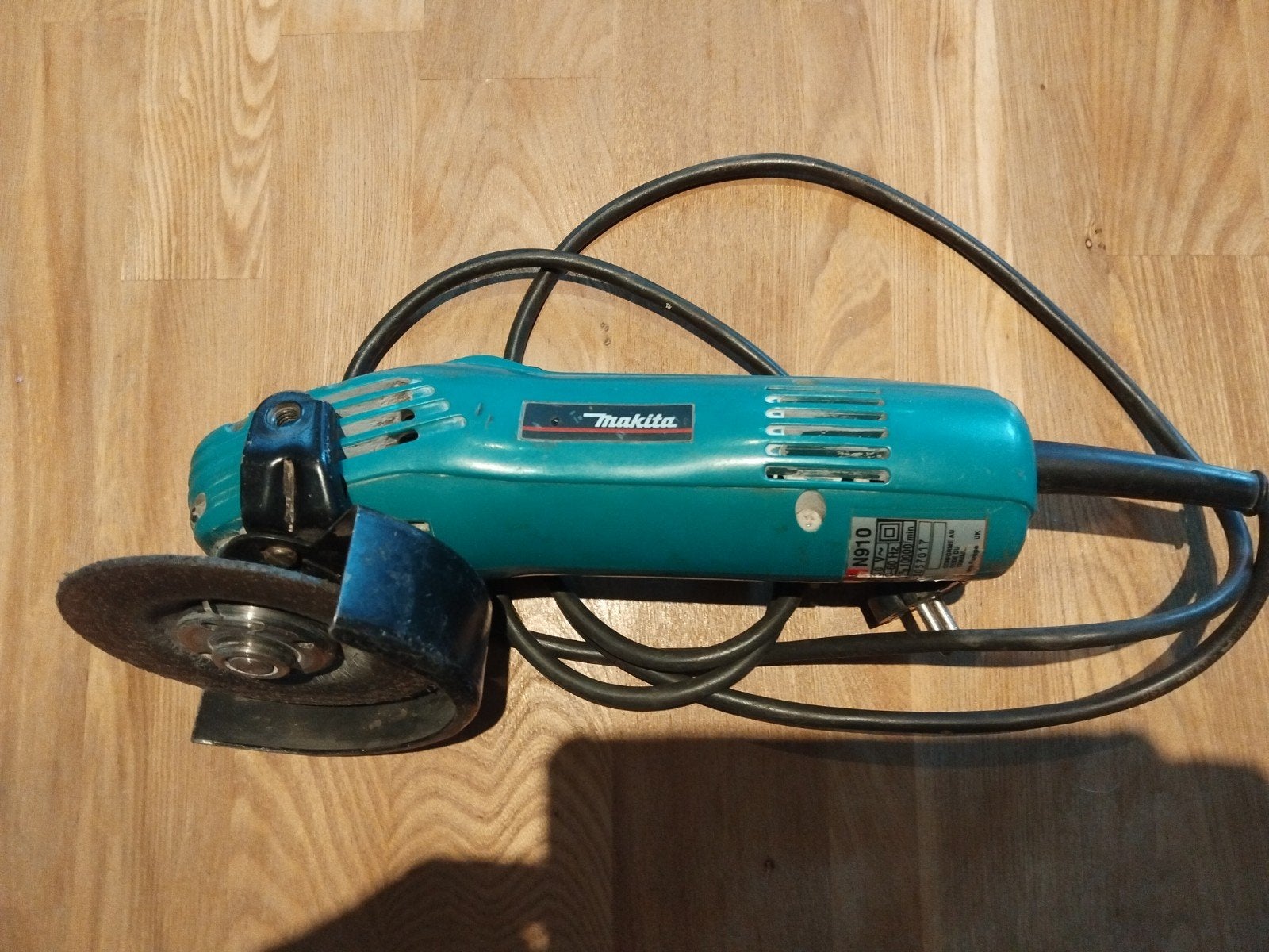 Makita Haakse Slijpmachine N910 - Gebruikt, Ophalen of Verzenden, Gebruikt, Haakse handslijpmachine