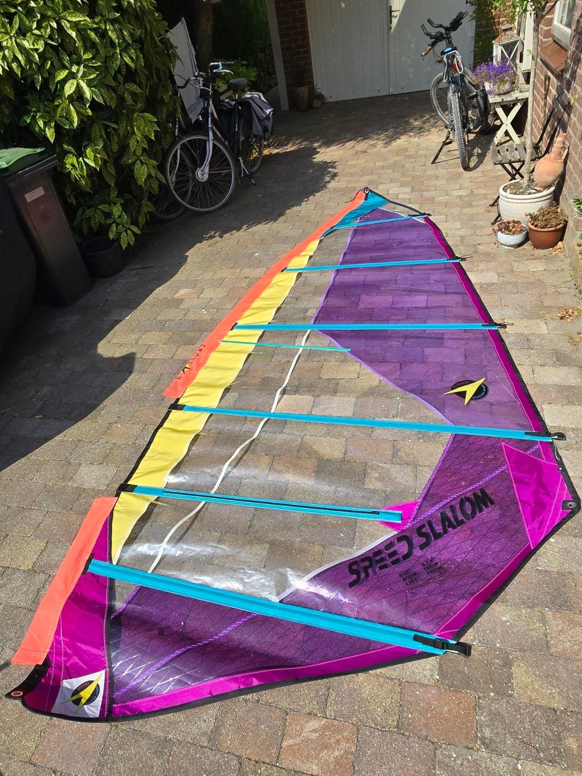 F2 Arrows Speed Slalom Zeil 5.7 m², Ophalen, Gebruikt, 5 tot 6.5 m², Arrows