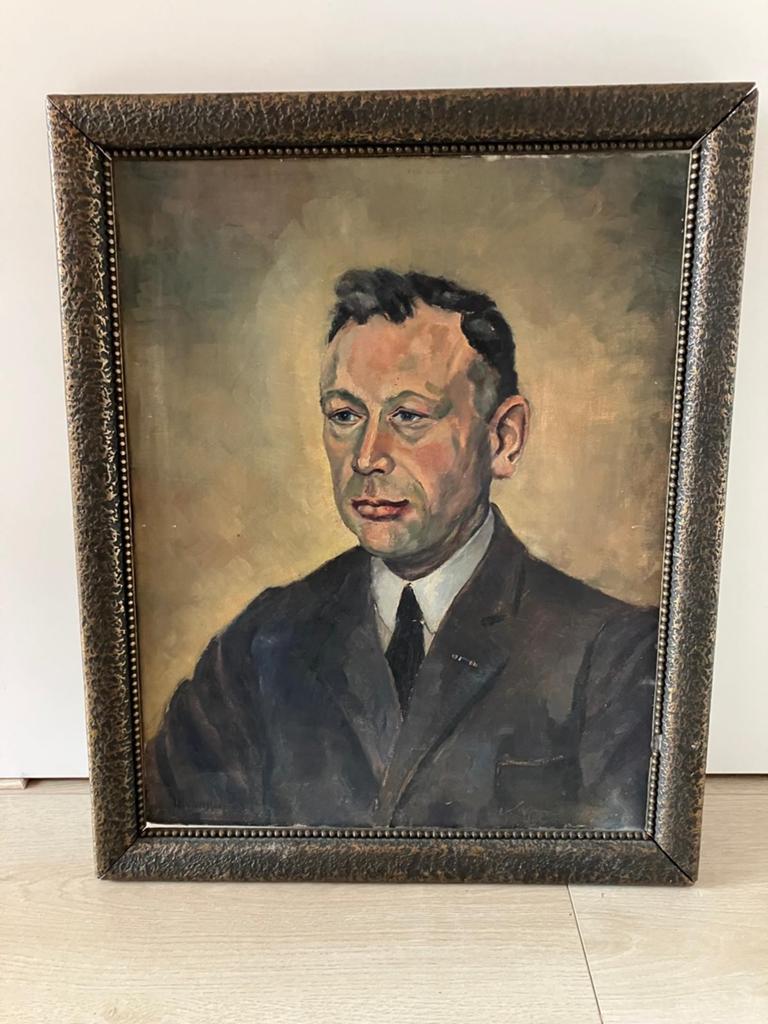 Portret van een man door Herman van Wissen, Antiek en Kunst, Kunst | Schilderijen | Klassiek, Ophalen