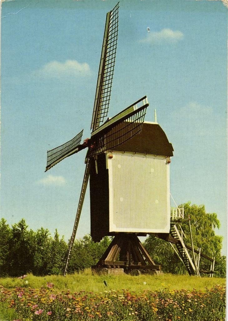 Zundert - De Akkermolen - 1976 gelopen, Verzamelen, Ophalen of Verzenden, 1960 tot 1980, Gelopen, Noord-Brabant