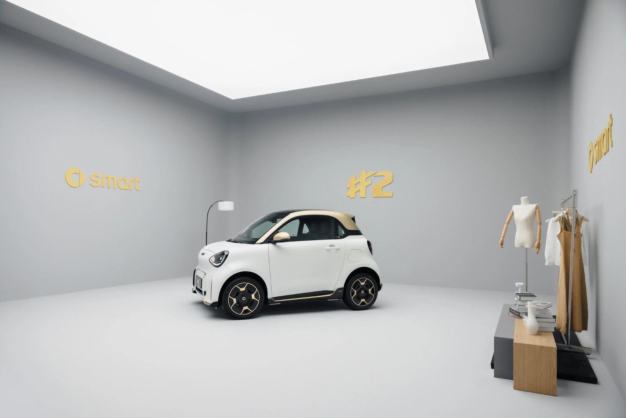 smart #2 Couture Edition 36kWh | Elektrische bestuurdersstoe, Auto's, Achterwielaandrijving, 82 pk, Wit, Nieuw