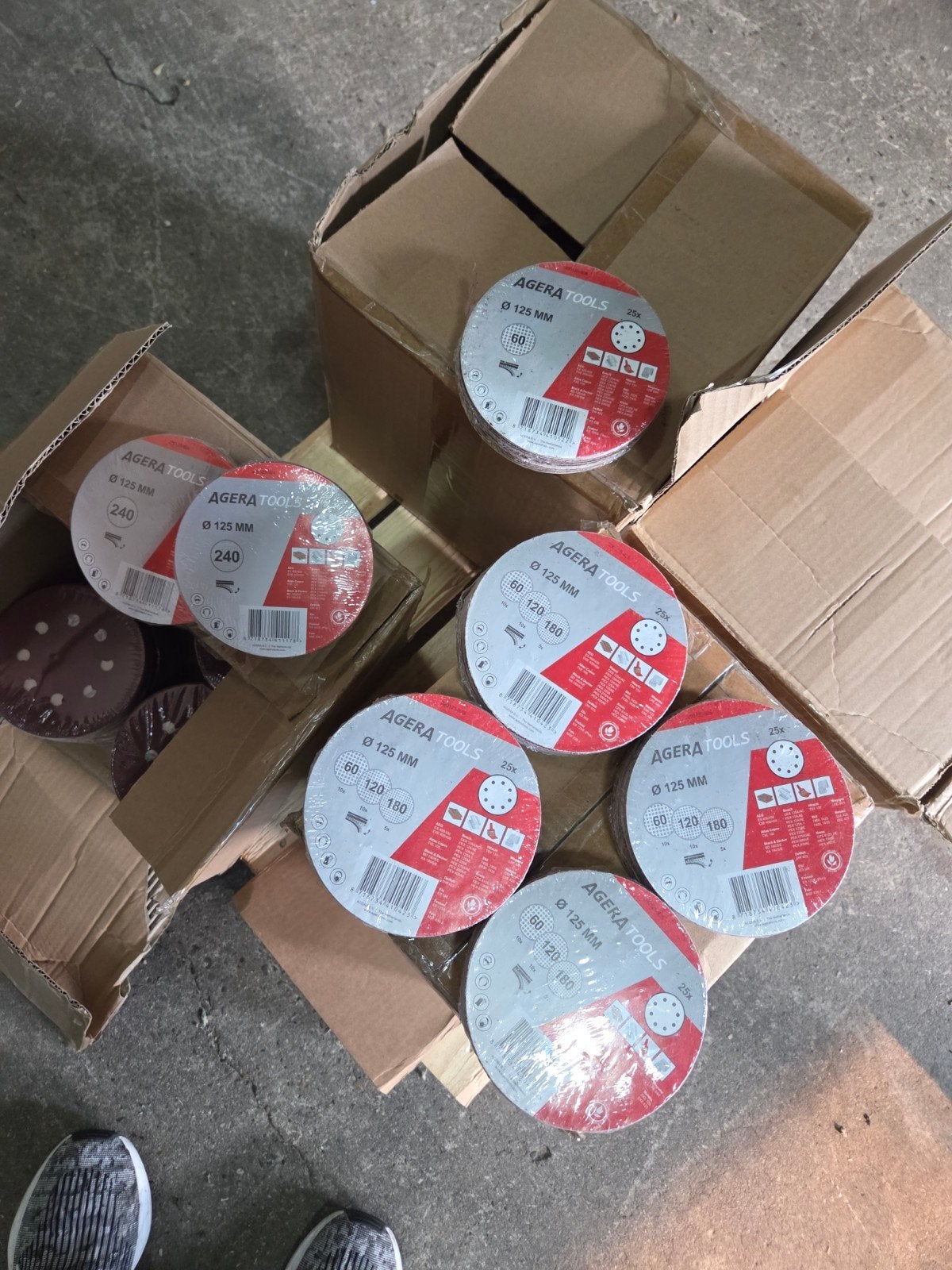 25 Klittenband Schuurschijven 125mm voor Excentrische Schuur, Ophalen of Verzenden, Nieuw, Minder dan 600 watt, Excentrische schuurmachine