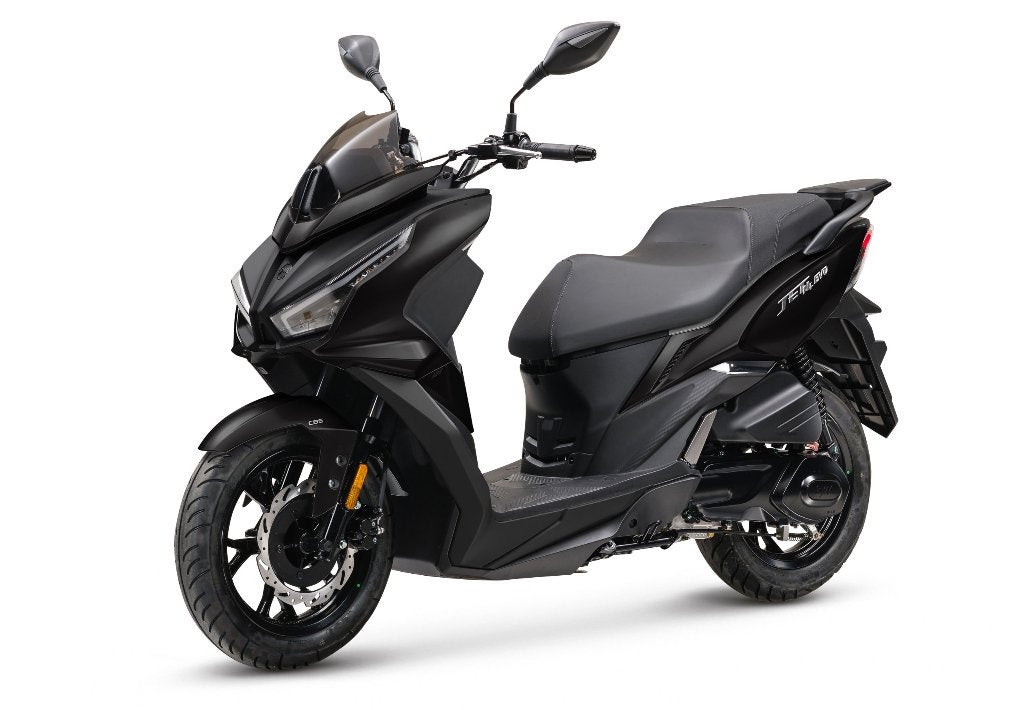 Nieuwstaat: Sym jet14 evo 125cc mat zwart (2025) 2500km !!, Ophalen, Overige modellen, 125 cc, Zo goed als nieuw