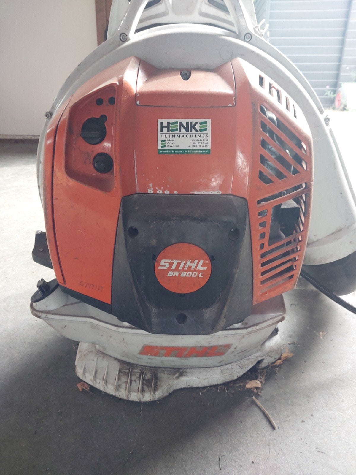 stihl br 800 c rugblazer, Ophalen, Benzine, Gebruikt, Ruggedragen