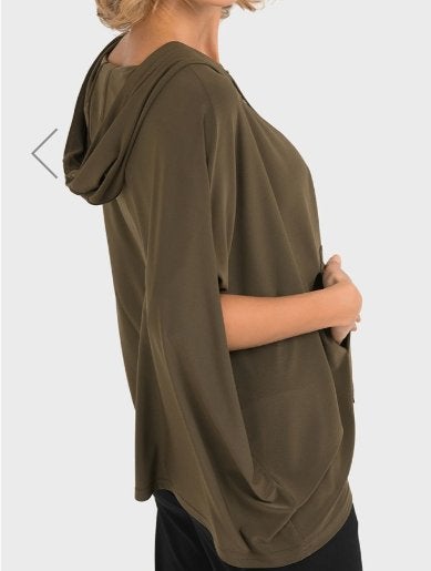 Joseph Ribkoff elegant groen losvallende hoodie mt 40/42, Kleding | Dames, ., Maat 42/44 (L), Joseph Ribkoff, Nieuw