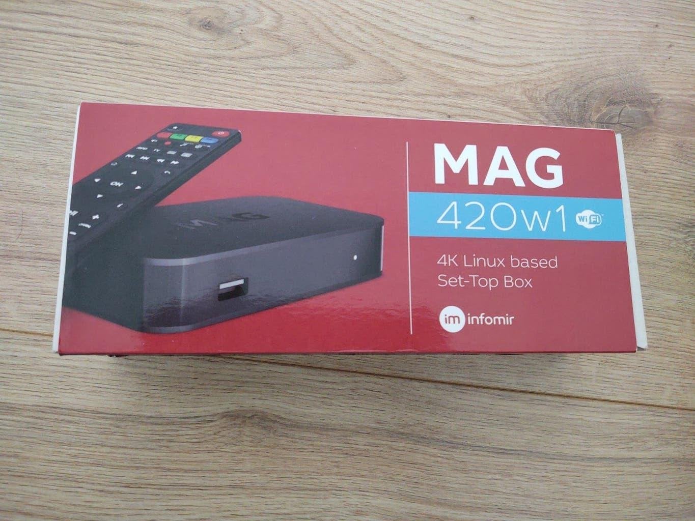 MAG420W1 4K Linux Set-Top Box met Wi-Fi en Bluetooth, Verzenden, Nieuw, Decoder