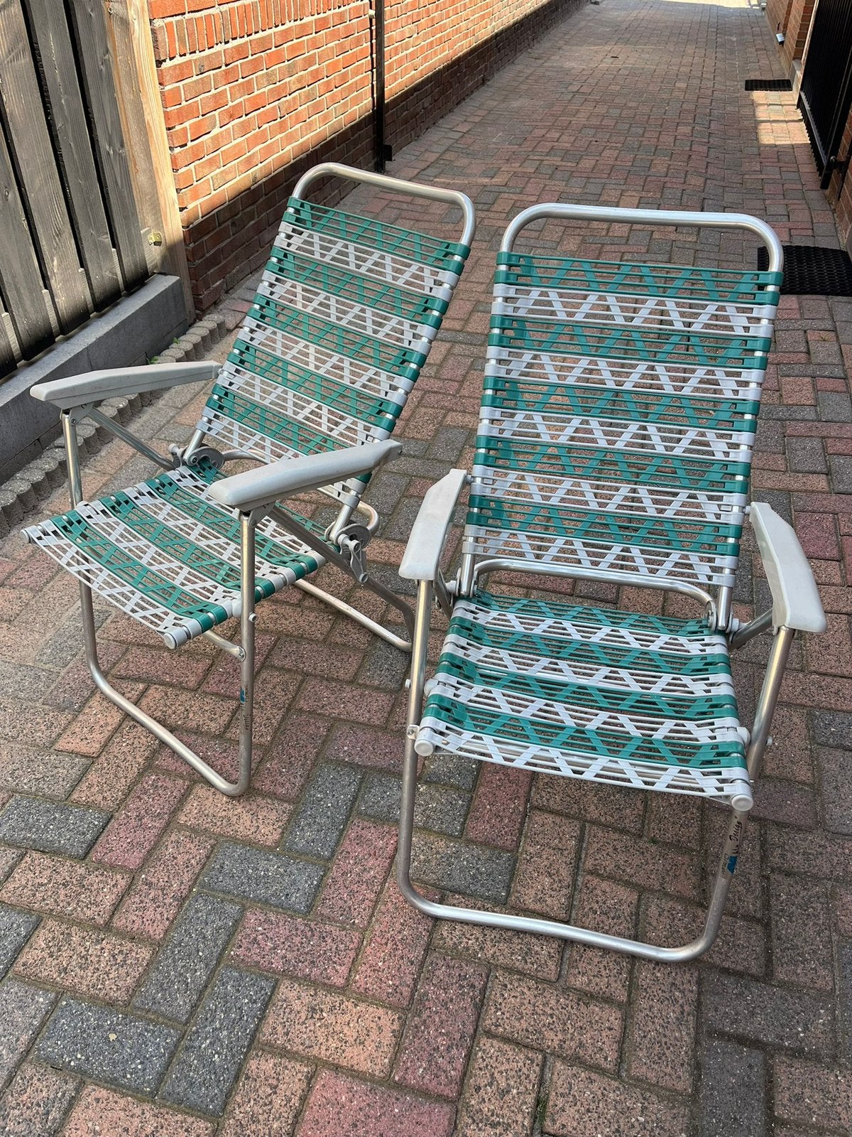 Dukdalf tuinstoelen, Ophalen of Verzenden, Zo goed als nieuw, Campingstoel