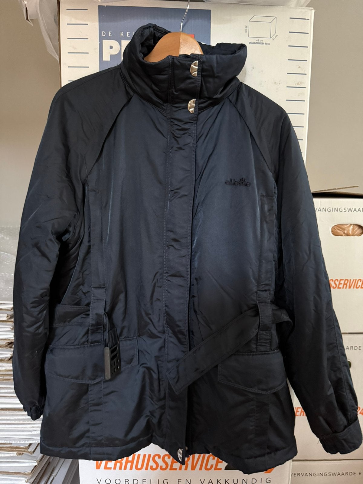 Ellesse  2-delig donkerblauw dames ski-pak maat 36, Ophalen of Verzenden, Gedragen, Maat 36 (S), Jack