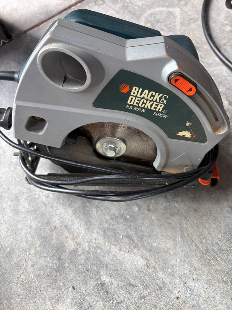 Black & Decker Cirkelzaag KS 855N 1200W, Ophalen, Gebruikt, Cirkelzaag, 30 tot 70 mm