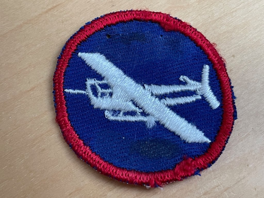 WW2 US, embleem, stof, Airborne troops, garrison cap, Verzamelen, Ophalen of Verzenden, Landmacht, Amerika, Embleem of Badge
