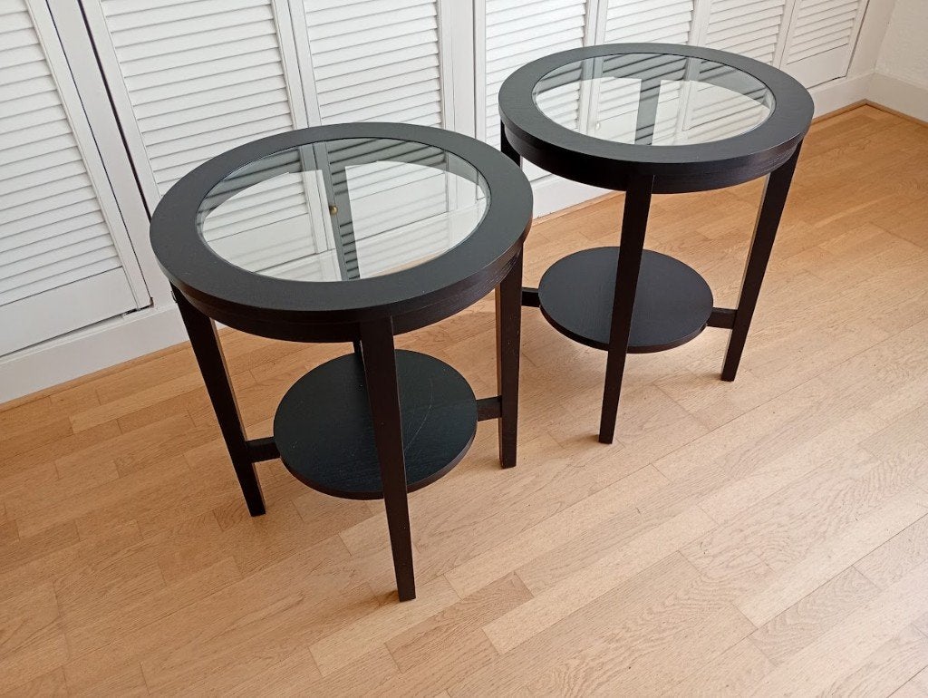 Bijzettafeltjes, Minder dan 55 cm, Gebruikt, Rond, Ophalen