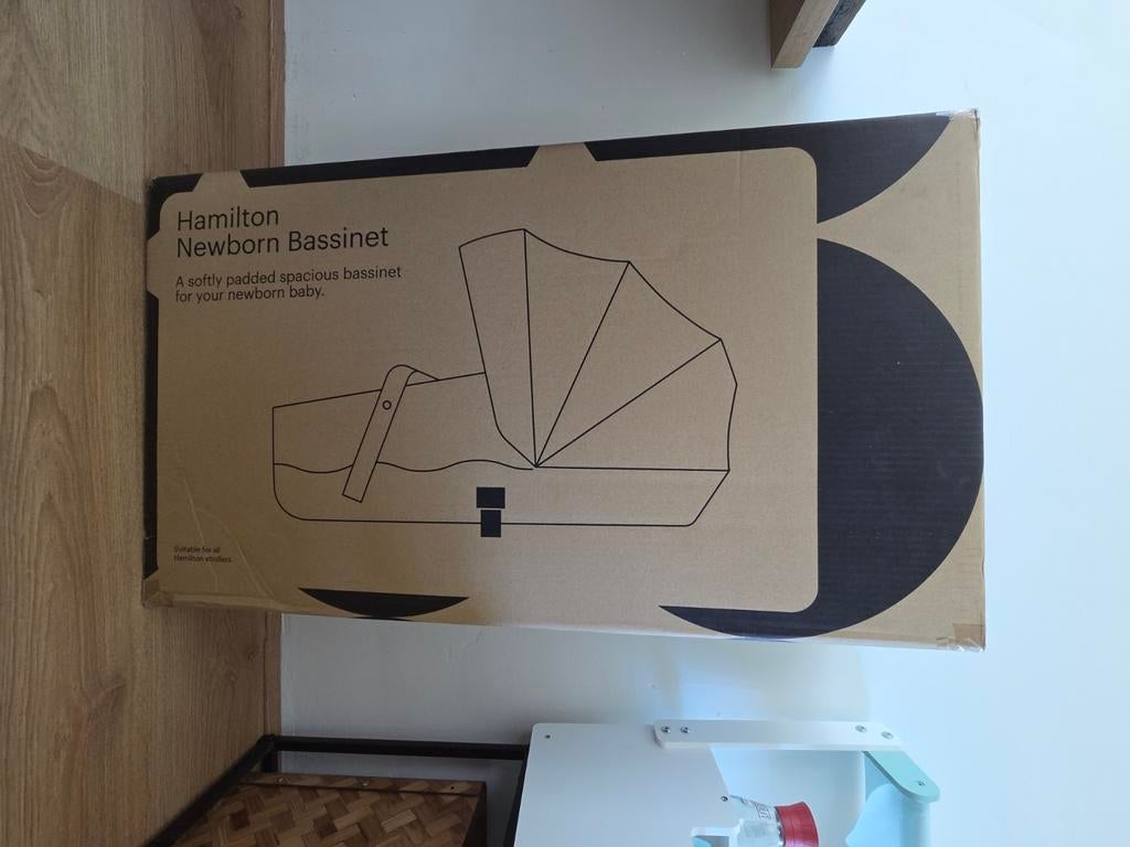 Hamilton newborn bassinet black reiswieg zwart, Ophalen, Nieuw, Overige merken