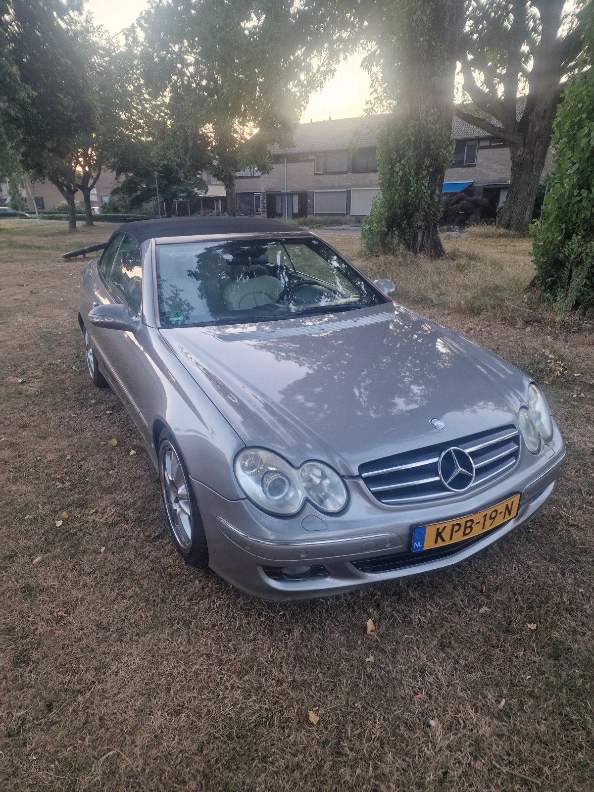 Mercedes-Benz CLK 3.0 CDI Clk320 Cabriolet AUT 2006 Grijs, Automaat, Achterwielaandrijving, Beige, Cabriolet