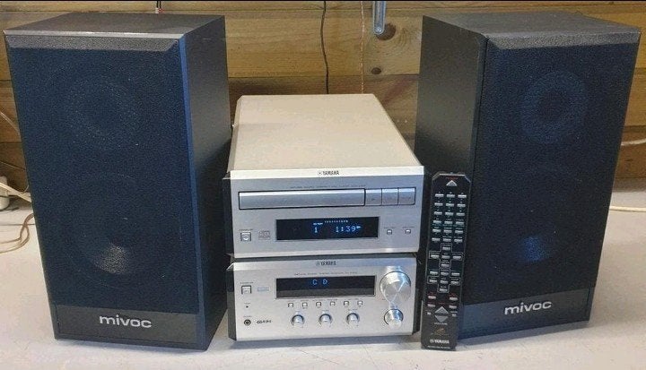 Yamaha set receiver rx-e400 + cdx-e400 + Mivoc speakers, Ophalen of Verzenden, Cd-speler, Overige merken