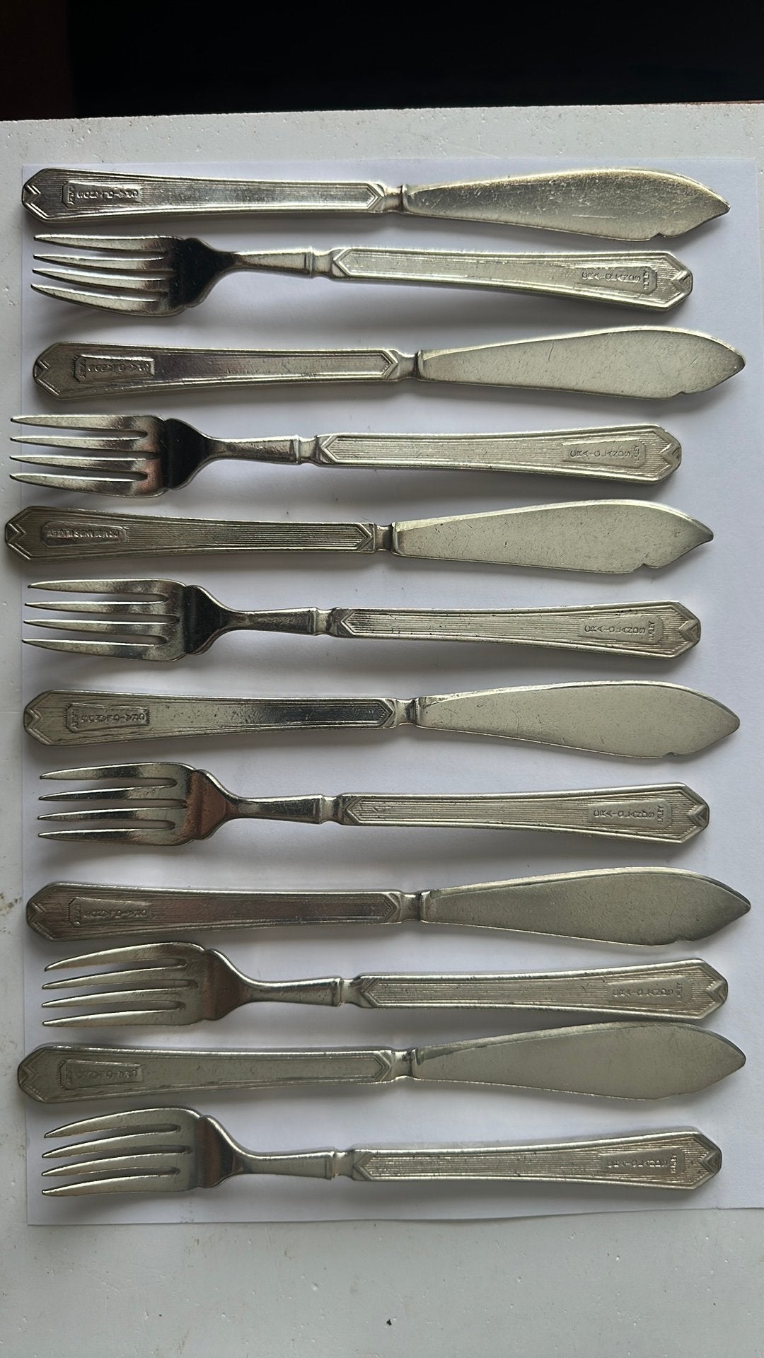 12 delig vis bestek, Antiek en Kunst, Antiek | Bestek, Ophalen