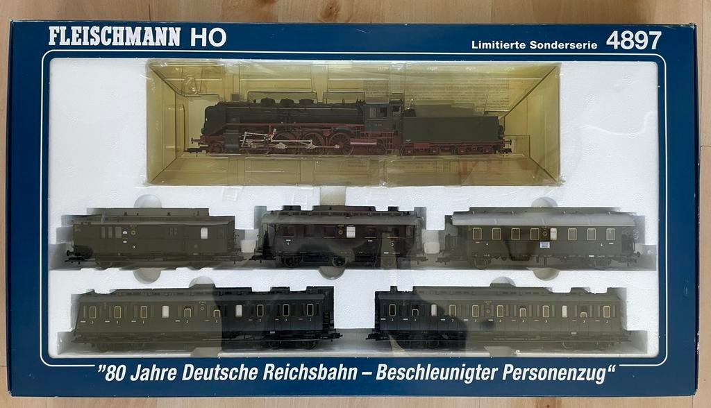 Fleischmann HO set 4897 DRG sneltrein, Hobby en Vrije tijd, Modeltreinen | H0, Gelijkstroom, -, Fleischmann, -
